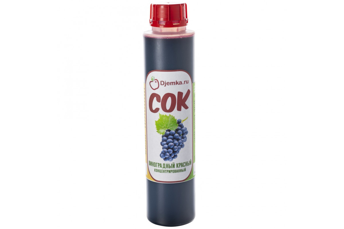 Концентрированный натуральный сок "Красный виноград" бутылка 1 кг