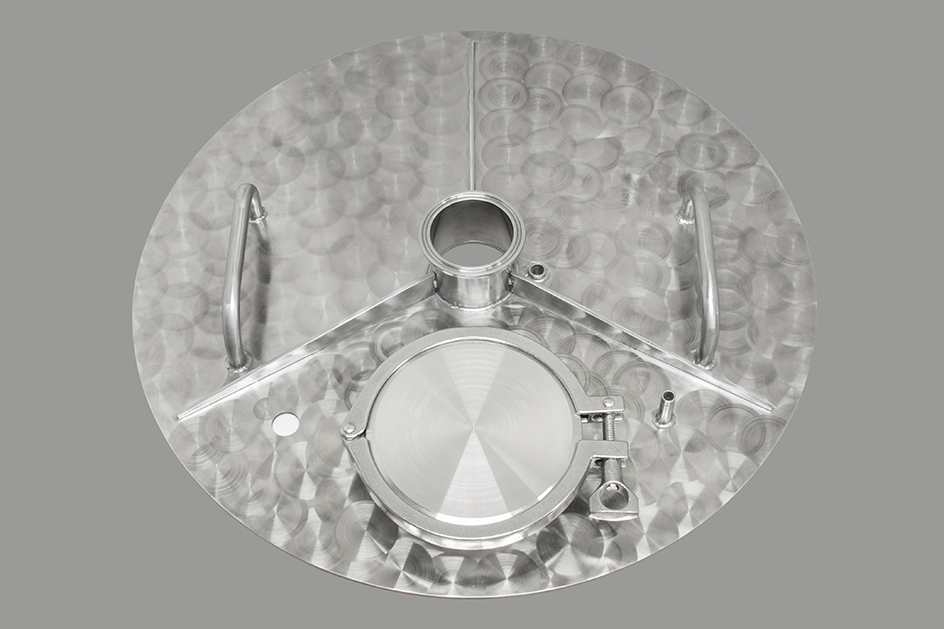 Крышка плоская 3мм с люком для кубов ХД-3d-37 литров (D360)