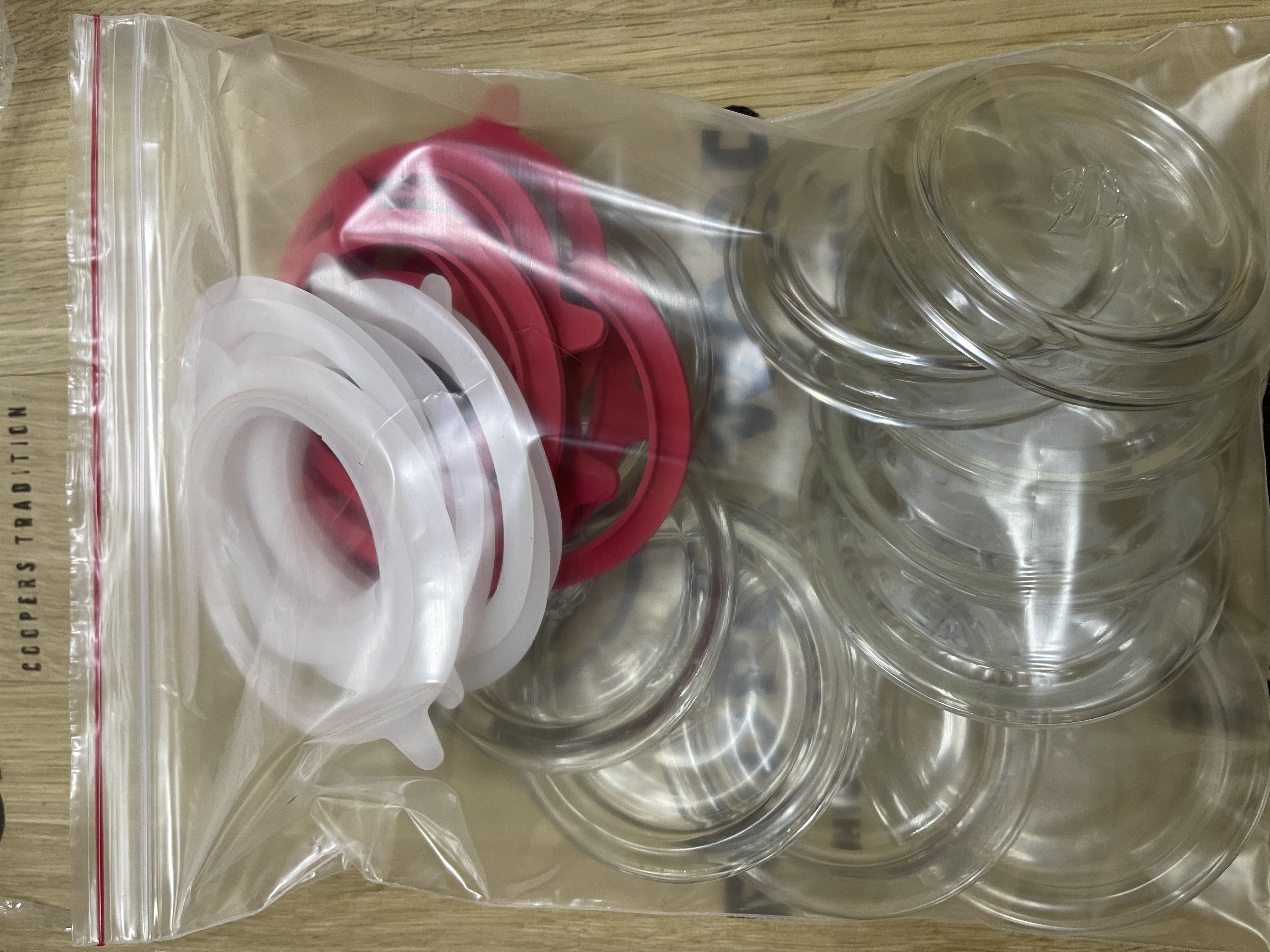 крышки стеклянные с набором прокладок комплект 10 шт.