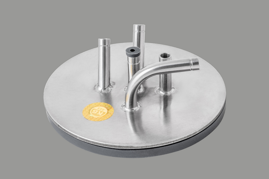 Крышка приемной емкости для дистилляции под вакуумом ароматных спиртов V2.0 D-120мм