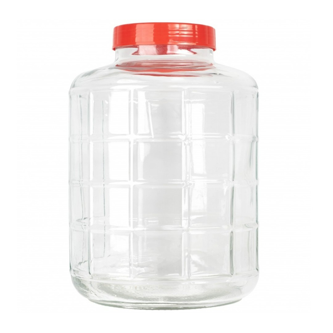 Банка прозрачная с гидрозатвором 25л