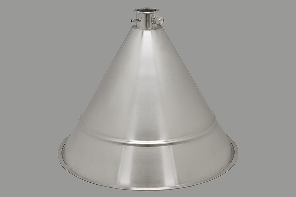 Конусная крышка "аламбик" для кубов ХД-2d-76, 100 литров/УПВК 100,120,150 литров (D530)