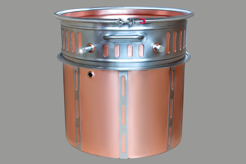 Вставка-вкладыш медная для водяной и паровой рубашки к кубу 100 литров D530