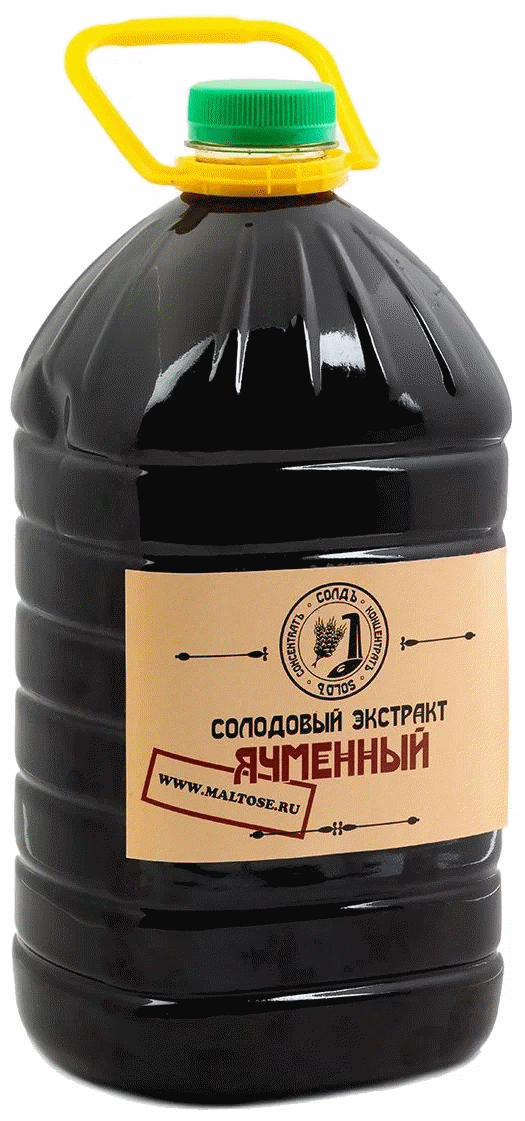 Солодовый концентрат (Ячменный) "СОЛОДЪ" ПЭТ (5л. 7 КГ)
