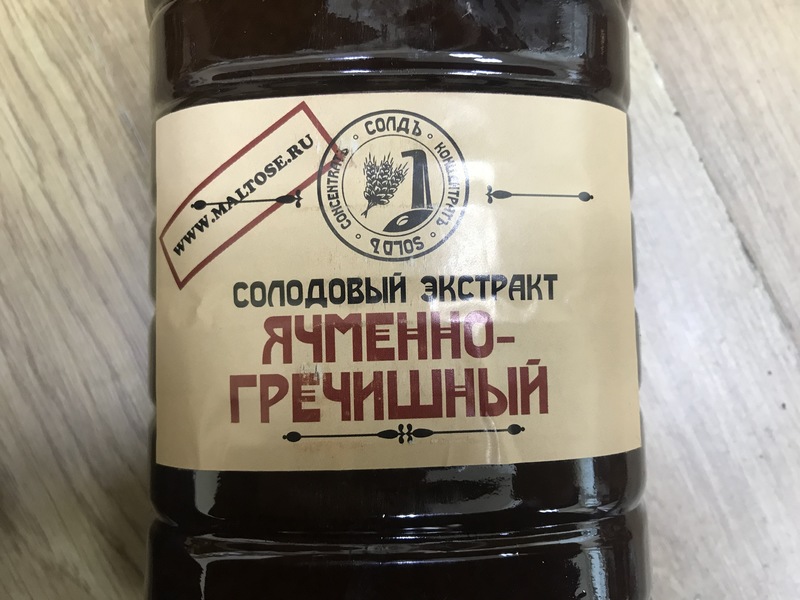 Солодовый концентрат (Ячменно-Гречишный) "СОЛОДЪ" ПЭТ (5л.7 КГ)