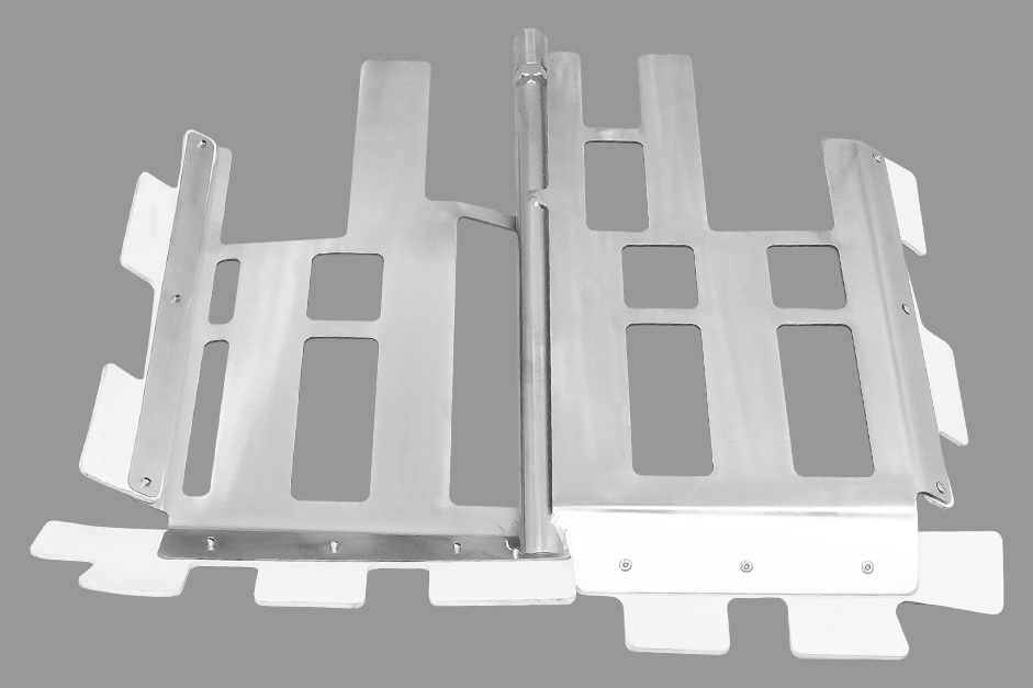 Лопасти мешалки с силиконовыми скребками УПВК-50 v3.0 (для мотора 0,35кВт с редуктором)