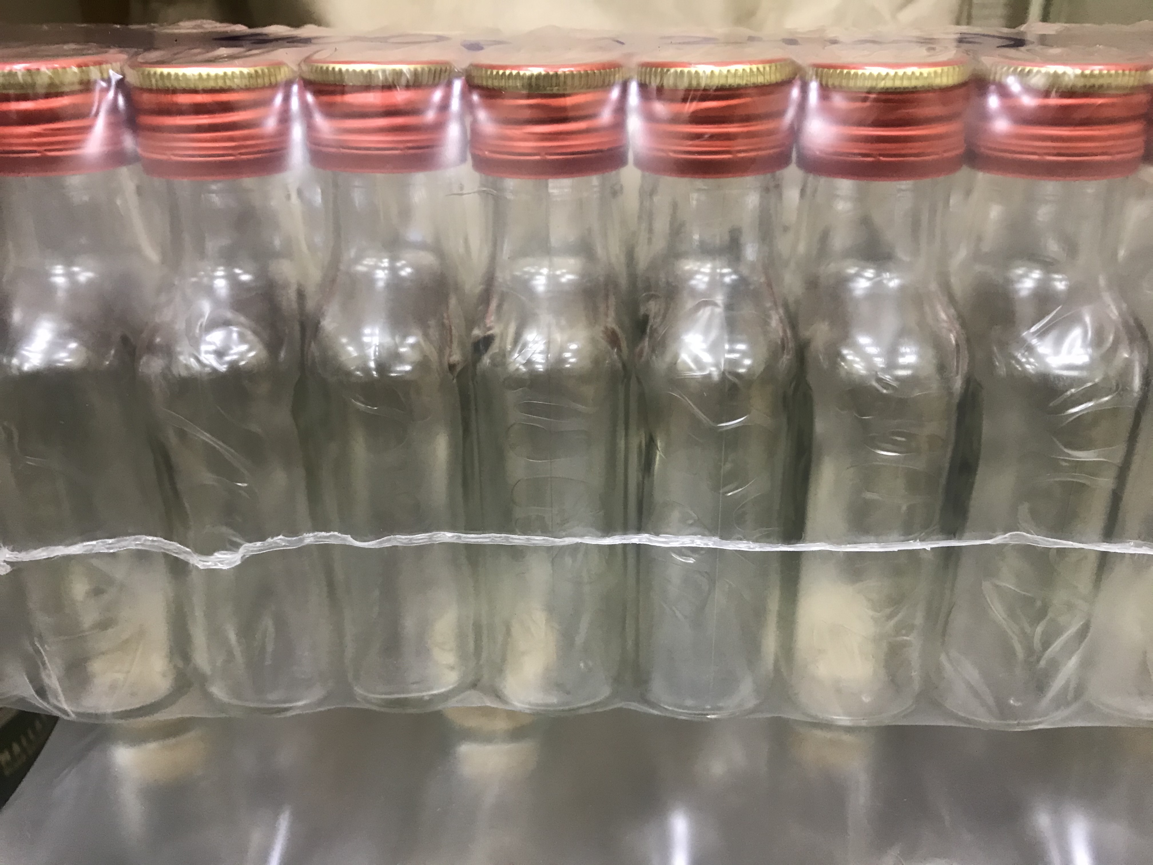 Бутылка  0.1 "винт" с крышкой (упаковка 24 штуки)