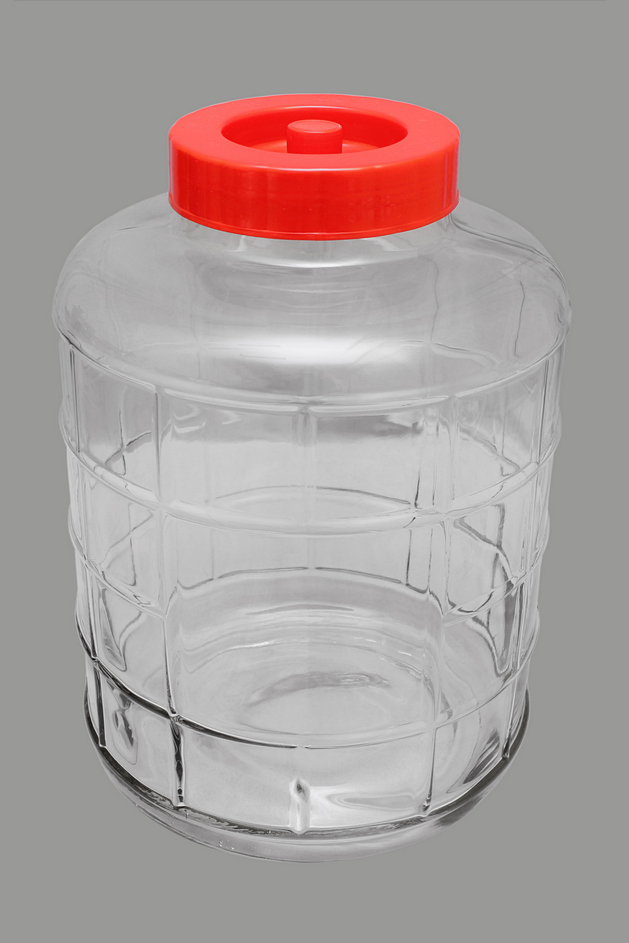 Банка стеклянная с гидрозатвором 18л