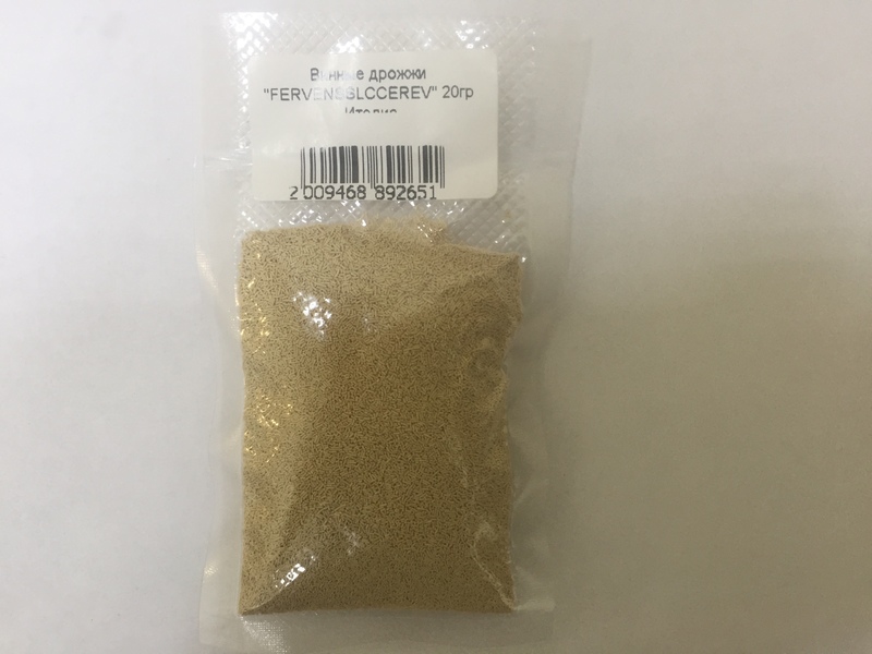 Винные дрожжи "FERVENSSLCCEREV" 20гр Италия