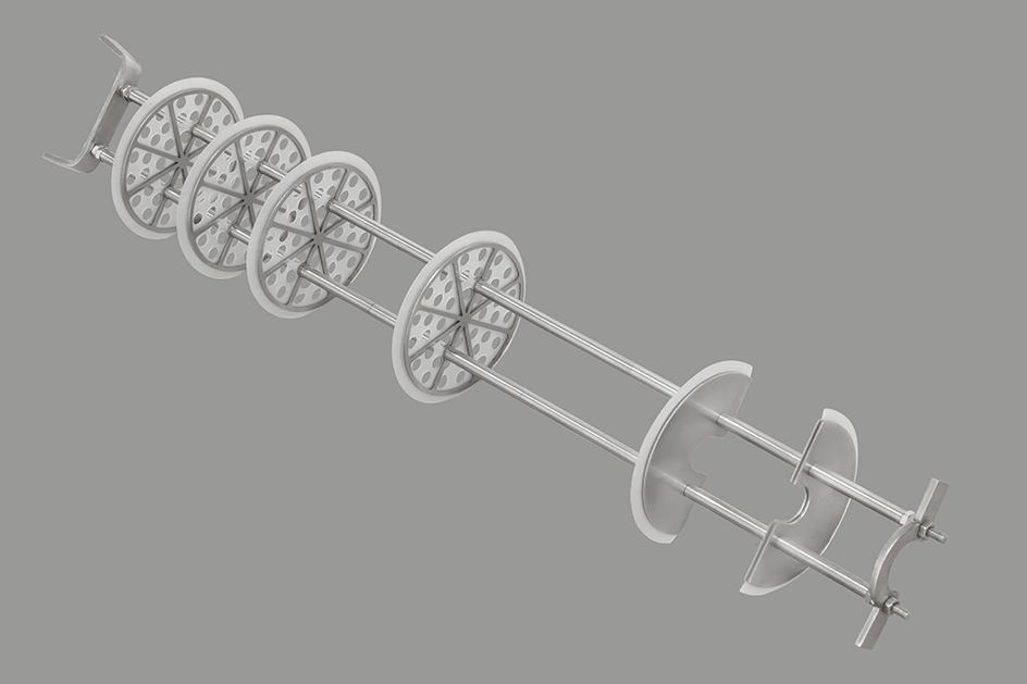 Вставка тарелок в НБК ХД-2/7500/3700 L-500