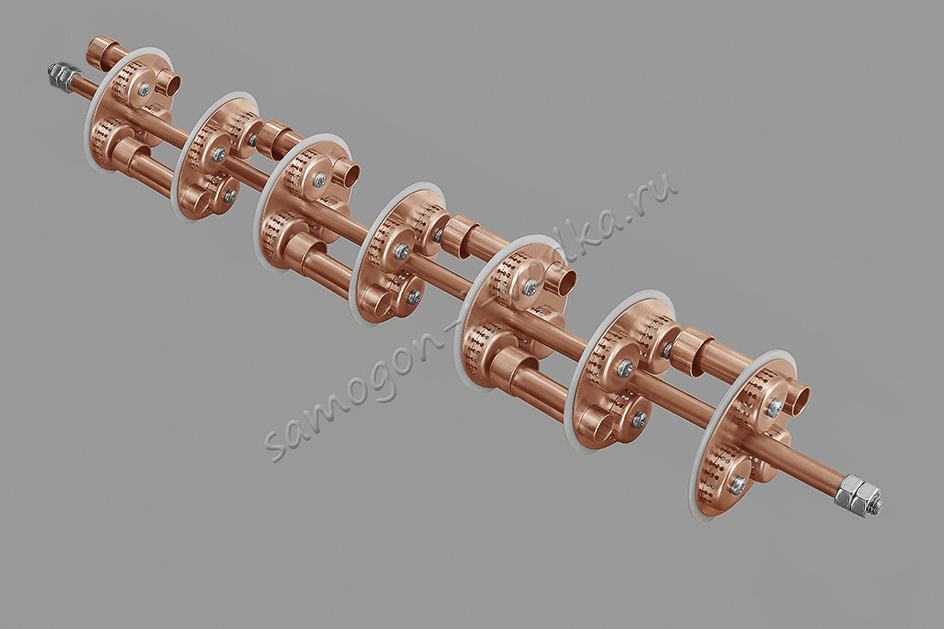 Медная вставка колонны Д80-500