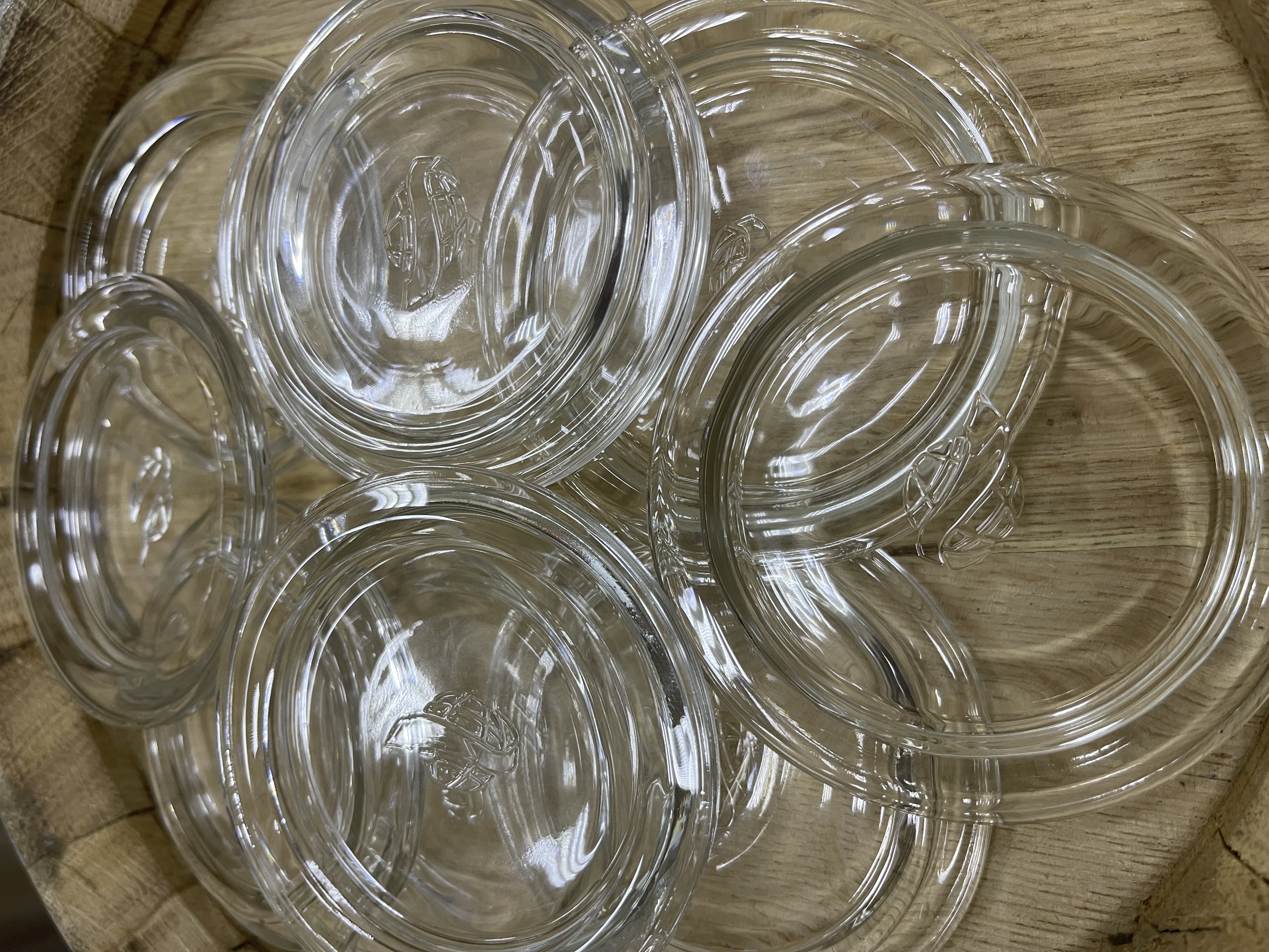 крышки стеклянные комплект 10 шт.