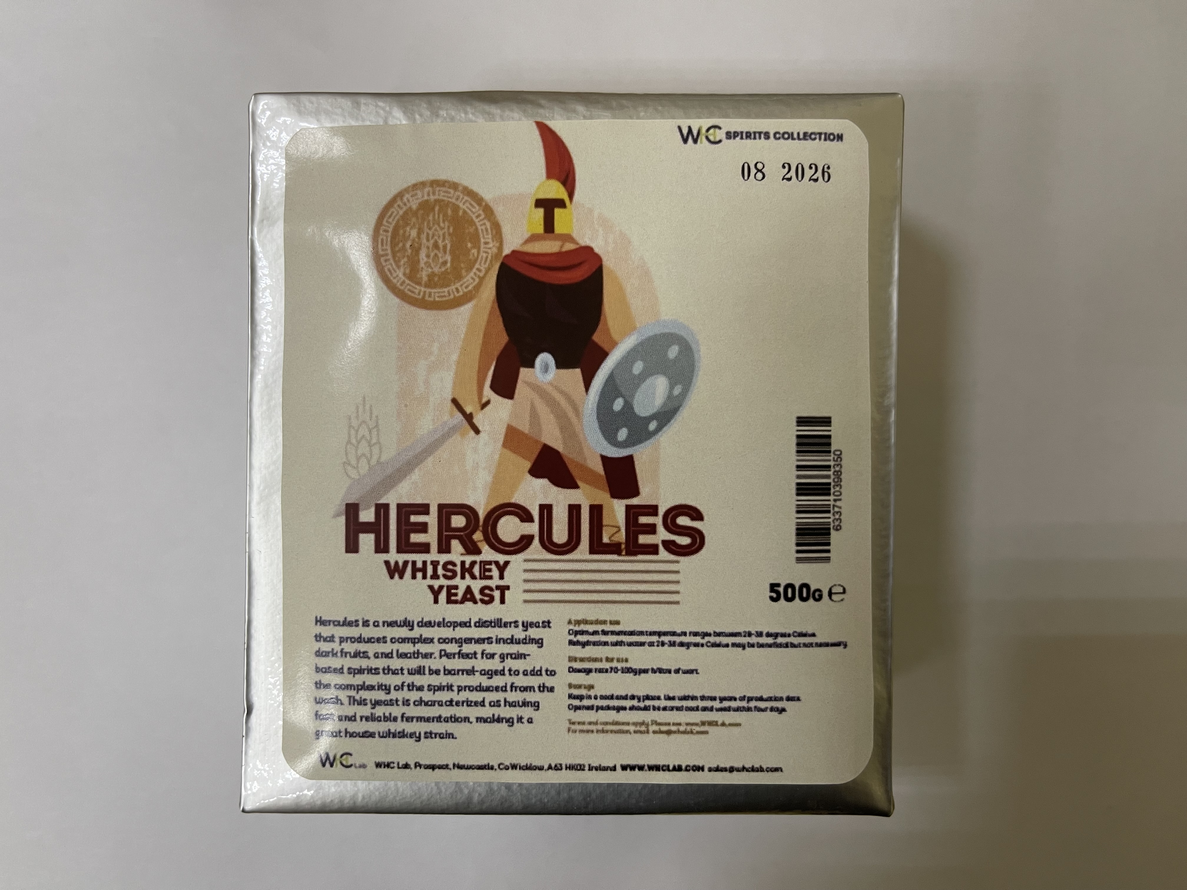 Дрожжи Hercules Whiskey Yeast для "Виски"  500гр.