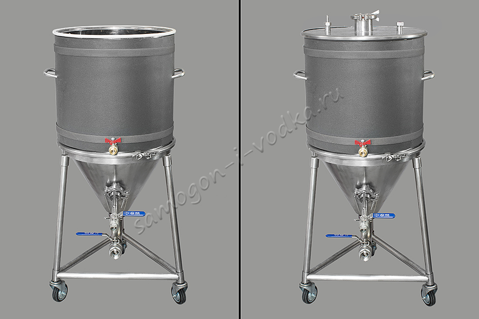 Цилиндроконический танк с рубашкой ХД/ЦКТ-60УР