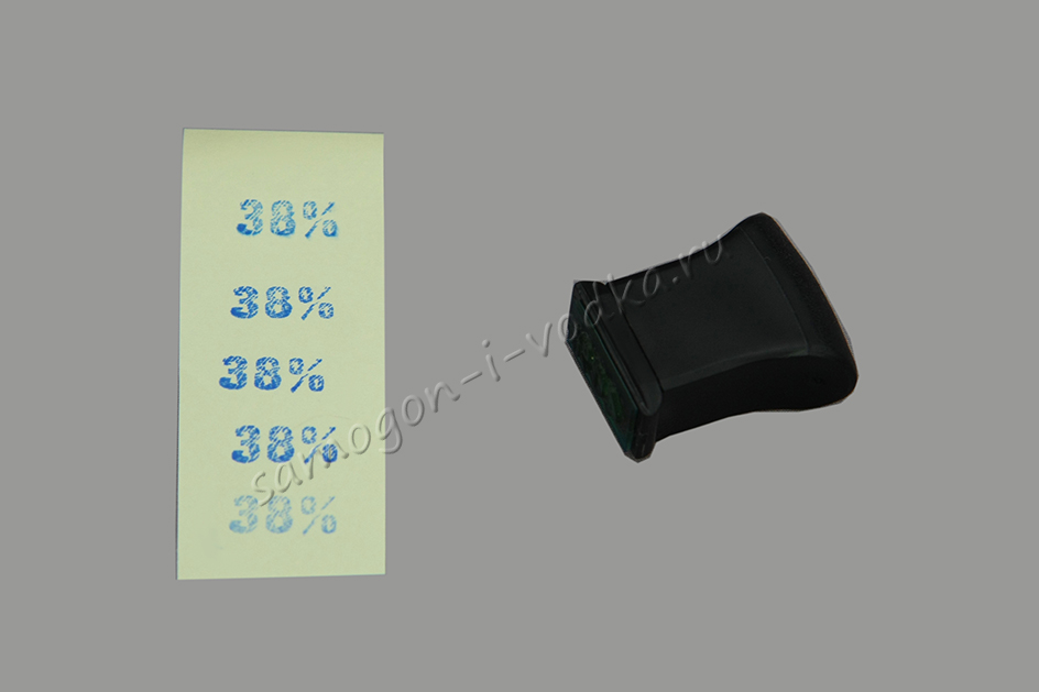 Штамп для этикеток "38%"