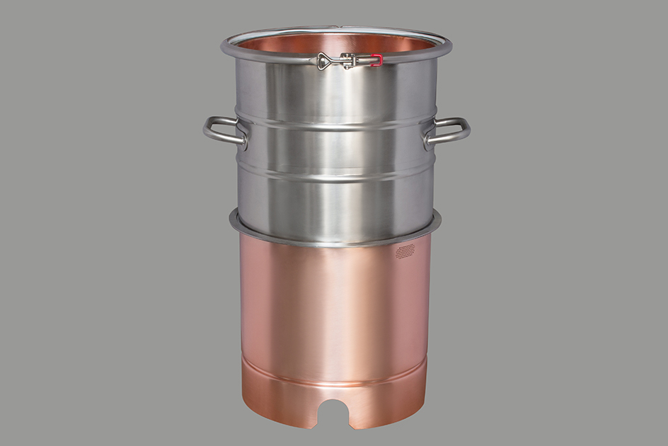 Вставка медная с увеличением объема  +20 литров, для кубов 25 и 27 литров D320