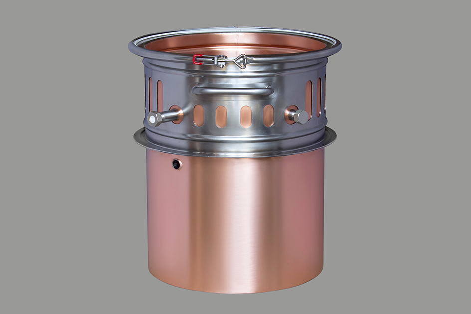 Вставка-вкладыш медная для водяной и паровой рубашки к кубу 37 литров D360