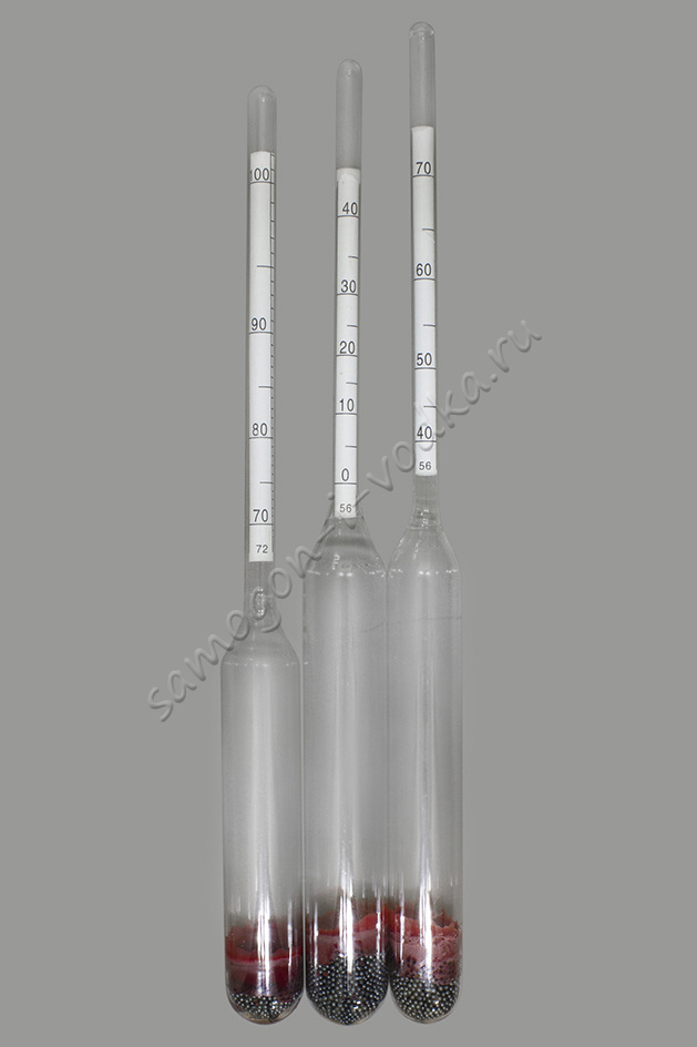 Набор спиртометров/ареометров 0-40, 40-70, 70-100% 