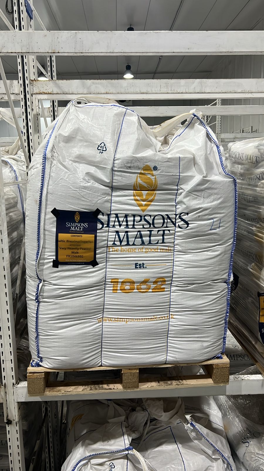 Солод SIMPSON  Peated  128 ppm Великобритания мешок 25 кг