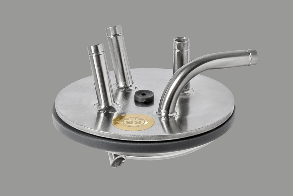 Крышка приемной емкости для дистилляции под вакуумом ароматных спиртов V2.0