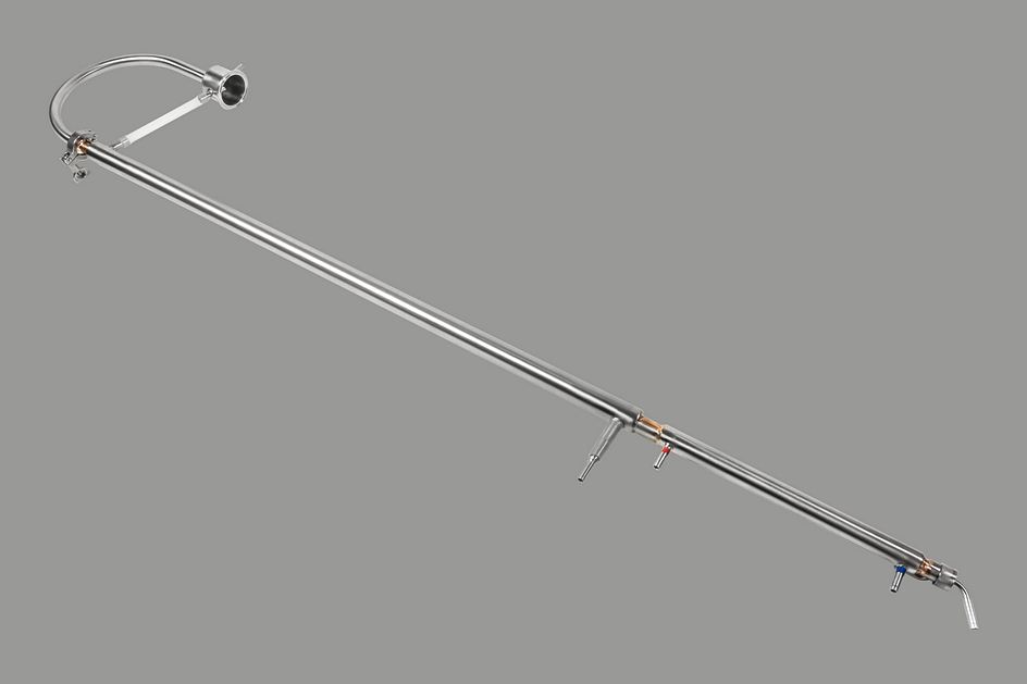 Медный дистиллятор с предподогревом браги для НБК ХД-2d-4000