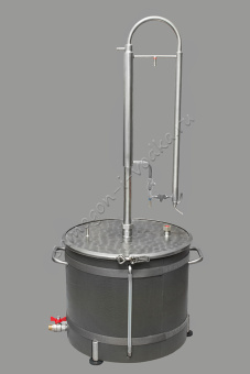 Дистиллятор с укреплением (пленочная колонна) ХД4 - ПК-ИД на кубе