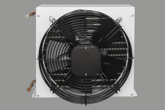 конденсатор CD 5.4  двигатель крыльчатки и решетка KT S - 1,68 -125 4