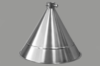 Конусная крышка аламбик для кубов ХД-3d-76, 100 литровУПВК 100,120,150 литров (D530) 1