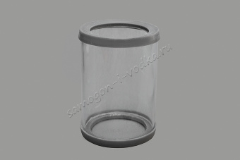 Стекляная колба 70мм с уплотнителем (d 58mm)